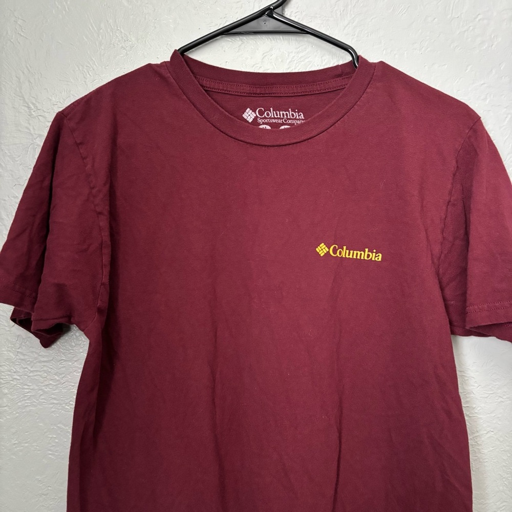 Columbia Men's Burgundy Short Sleeve Tee - Picture 5 of 8